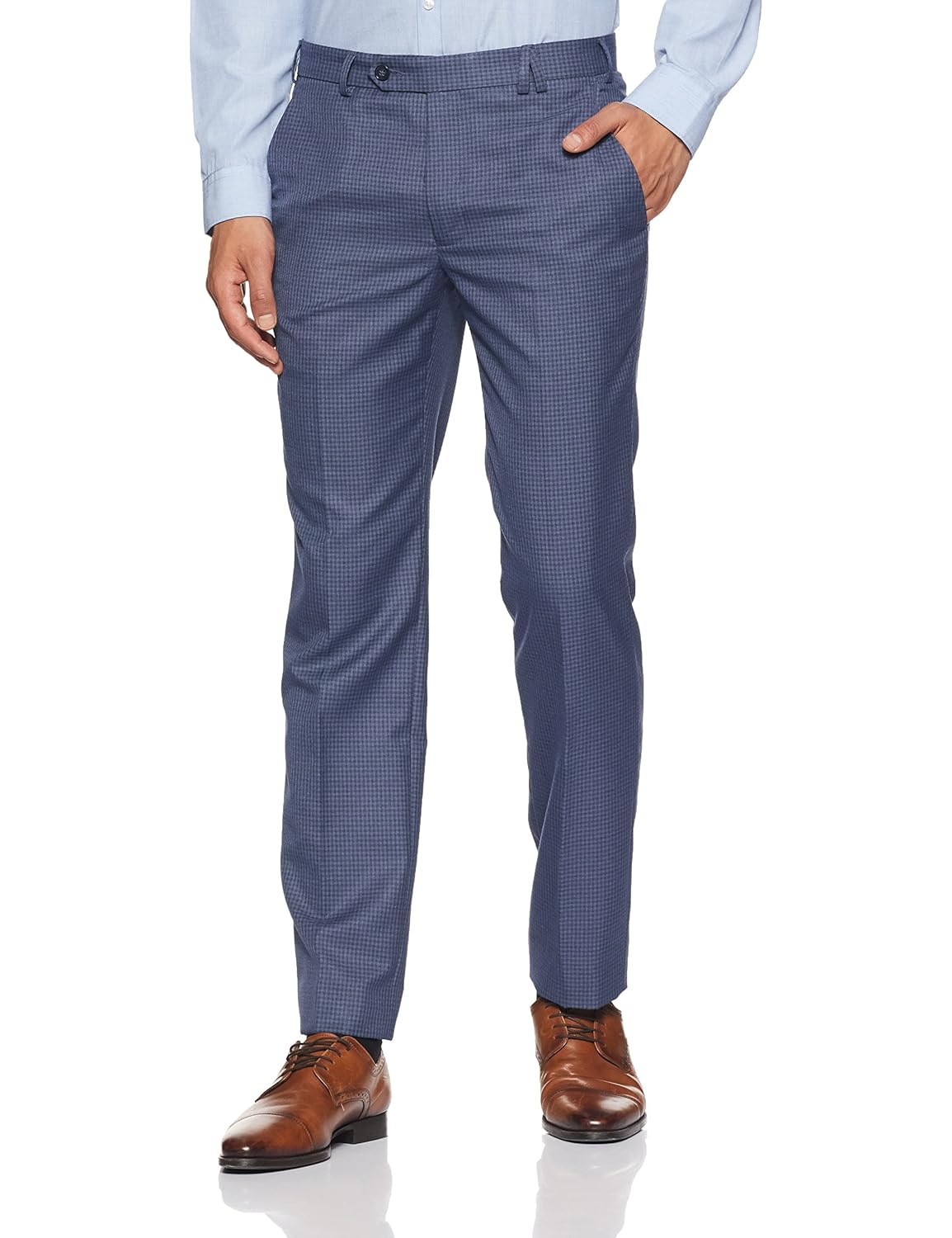 park avenue men's skinny fit formal trousers