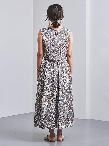 Amazon ユナイテッドアローズ Sacra サクラ ペイズリー ノースリーブワンピース 9100 その他1 91 38 ワンピース チュニック 通販