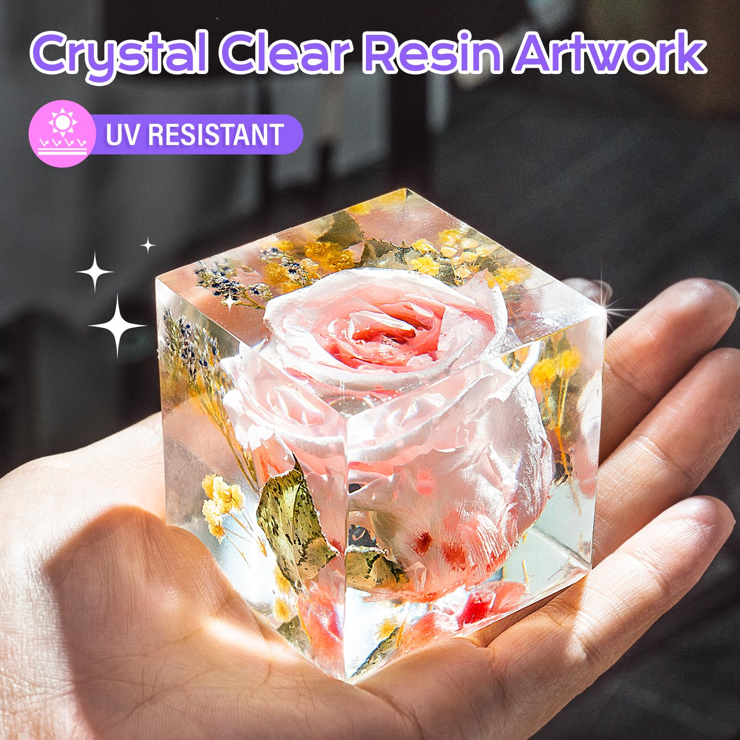 2 Gallon Epoxy Resin Kit with Pumps, Crystal Clear and Hard Upgraded 2 Part Resin and Hardener for Casting Coating, Countertop, Table top, Art DIY Handcraft Jewelry