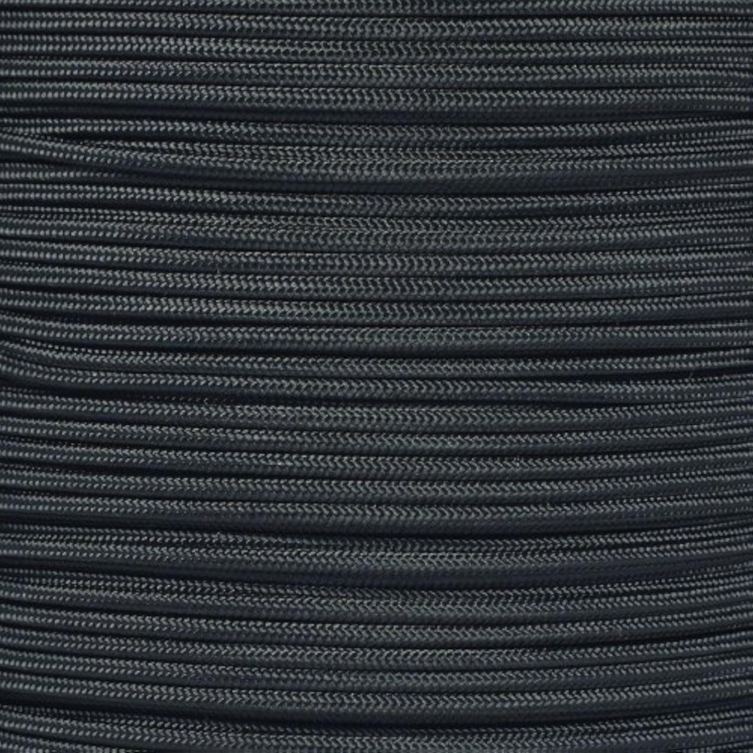 PARACORD PLANET | 275 LB Paracord Breaking Strength Tactical 5-Strand 3/32” (2.38) Thickness Parachute Cord Rope | 100 FT Hanks - Black