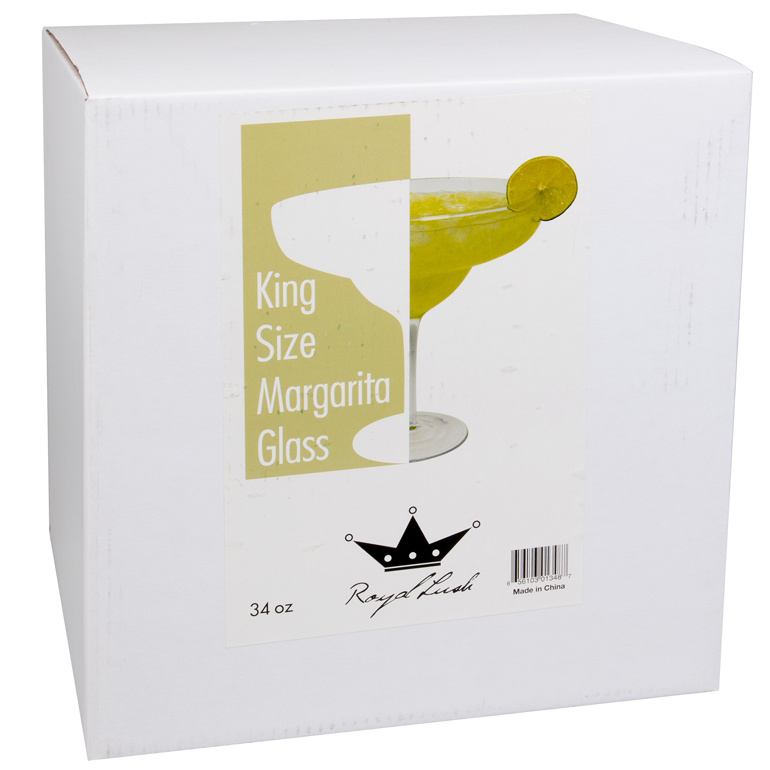 Extra Large Giant Cinco De Mayo Margarita Glass 34oz Fits about 3