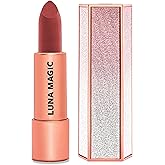 LUNA MAGIC Madi Moisturizing Nude Lipstick with Velvet Finish, High Pigment, Precise Bullet Tip & Soft Texture - NYC Inspired Long-Lasting Wear & Cruelty-Free Formula - Berry Nude - 3.6g