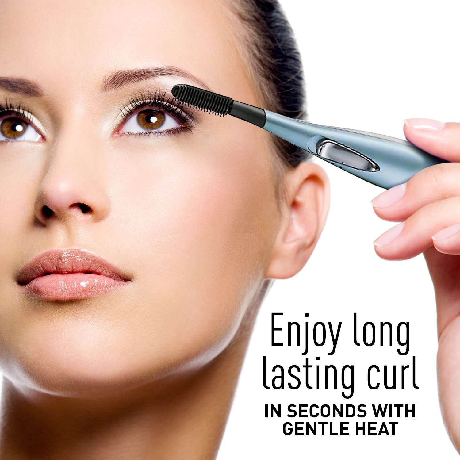 Panasonic Heated Eyelash Curler Comb With Non-Stick Silicone, Wand-Style - EH2351AC : Beauty