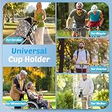 Guiseapue Pram Cup Holder with Phone Holder Universal Stroller Organizer view 6