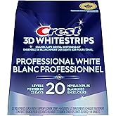Crest 3D Whitestrips Professional White At-Home Teeth Whitening Kit, 22 Treatments, 20 Levels Whiter