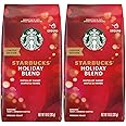 Starbucks Ground Coffee Bag, Holiday Blend, Medium Roast Coffee, 100% Arabica Coffee, Notes of Sweet Maple & Herbs, 10-Ounce Bag (Pack of 2)