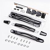 Luggage Handle Replacement, Black Plastic Pull Suitcase Handle Replacement | 2Pcs 9.06"&times;0.98"(230&times;25mm), universal suitcase Replacement spare part for Luggage Suitcase Case (RB-015A)