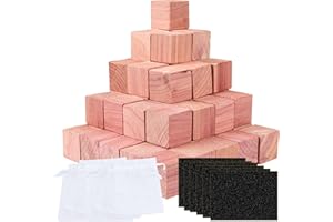 VYPART Cedar Blocks for Closet Storage - 200pcs 100% Natural Cedar Scent Protects Clothes&Cedar Freshener - for Storage Shelves, Cupboards...