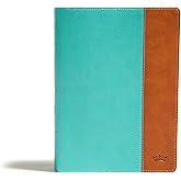 CSB Tony Evans Study Bible, Teal/Earth LeatherTouch, Black Letter, Study Notes and Commentary, Articles, Videos, Charts, Easy