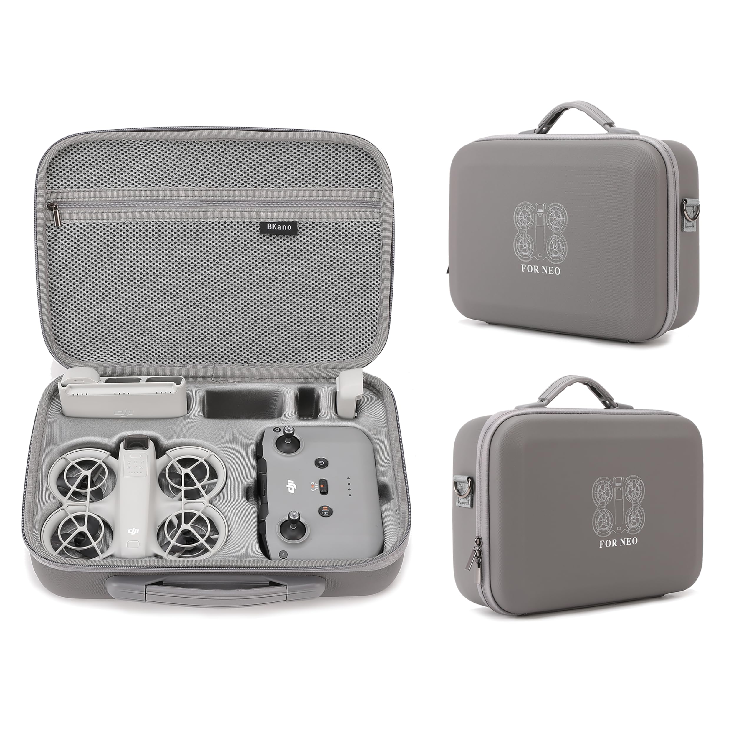 Lemxiee Portable Travel Storage Bag for DJI Neo Fly More Combo Drone Accessories Case
