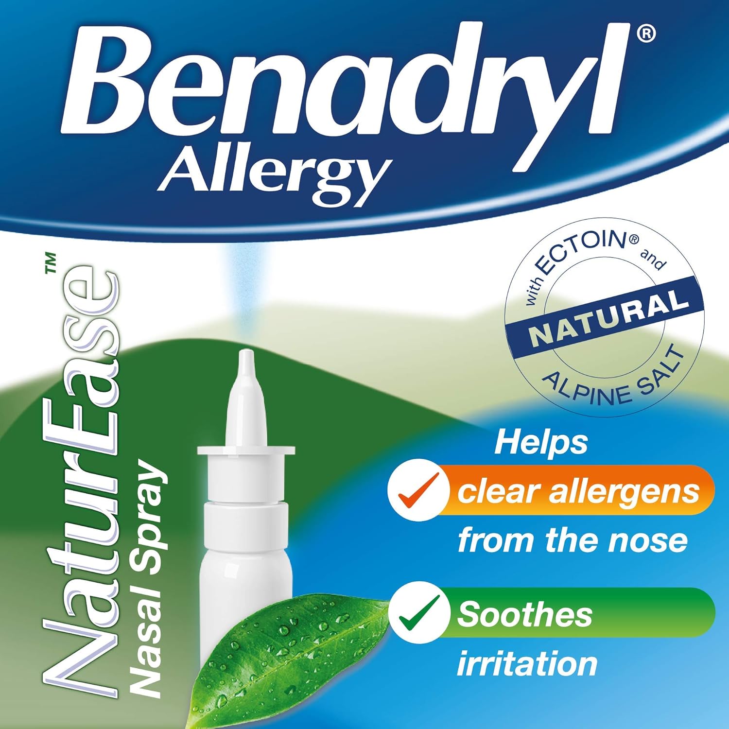 Benadryl Allergy Nature Ease Nasal Spray, 0430501 BigaMart