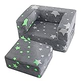 MeMoreCool Toddler Chair Star Glow in Dark Kids