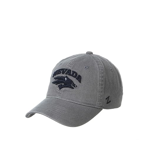 NCAA Nevada Wolfpack Mens Adjustable Scholarship Hat Charcoal, Nevada Wolfpack Charcoal, Adjustable