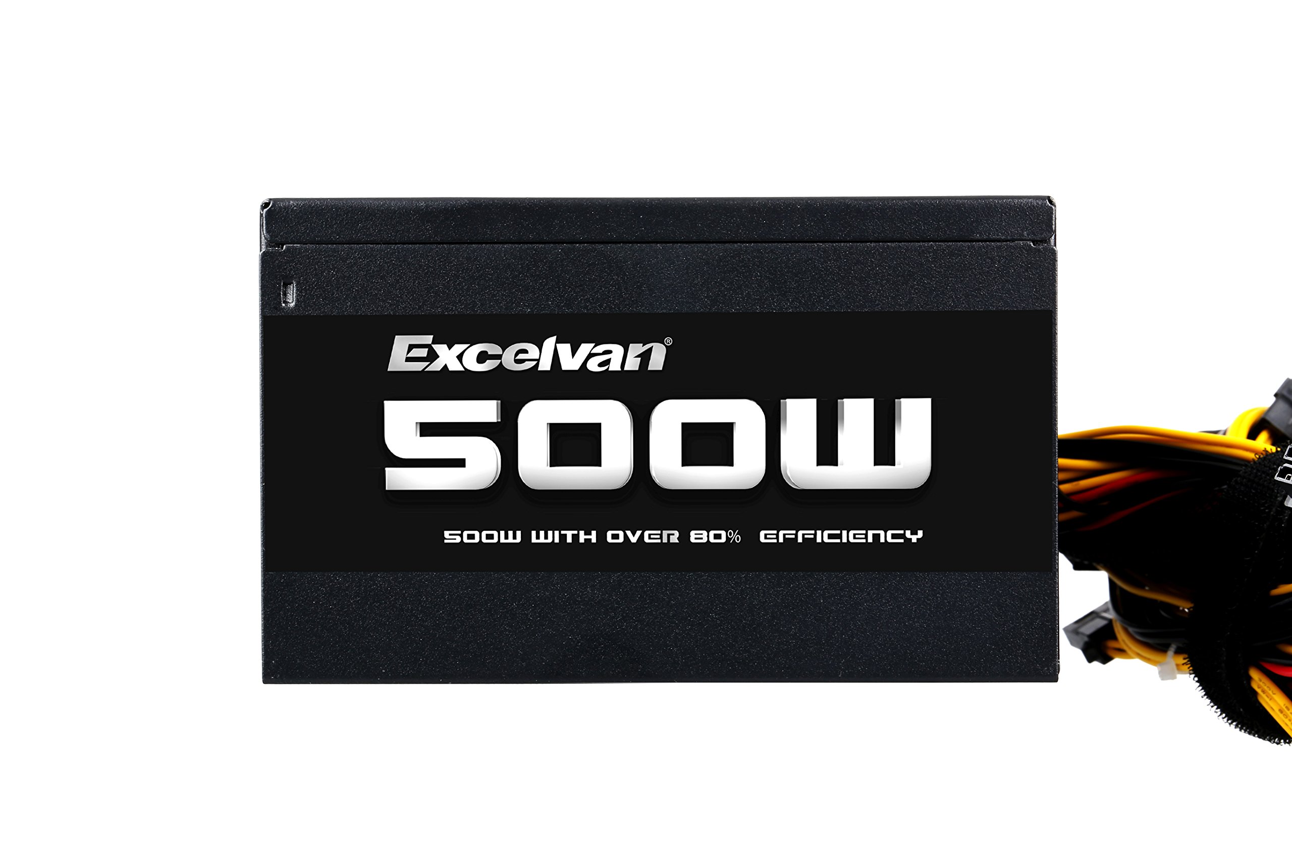 Excelvan ATX Computer Power Supply Desktop PC for Intel AMD PC SATA US (500W)