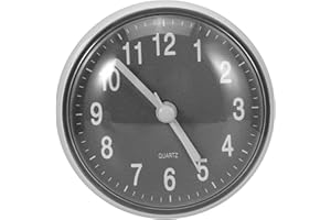 AOZBZ Shower Clock - Waterproof Bathroom Clock with Suction Cup Wall Mount Battery Operated Small Clocks for Bathroom, Toilet, Kitchen (Grey)