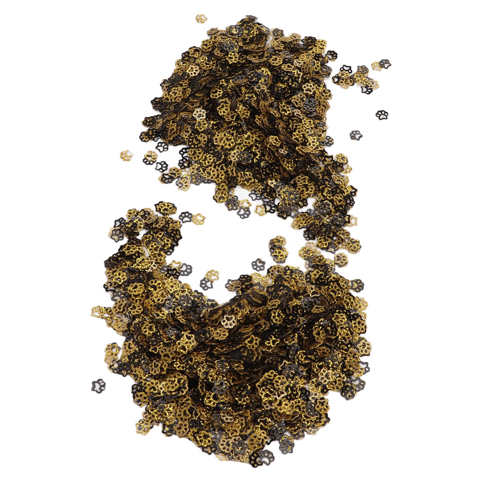 Paw Print Confetti Glitter 100G Dog Foil Dog Footprints Double Sided Pawprints Sequins Decoration Dual Sided Glitter Confetti Plastic Glitter Two Sided Ornament Confetti