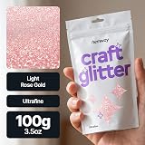 Hemway Light Rose Gold Glitter Ultrafine 100g Craft Resin Cosmetic view 2