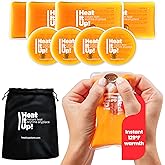 HEAT IT UP Reusable Heat Pack - 8 Instant Heat Packs for Hot Compress - Pads Can Be Used As Pocket Warmers Or Hot Packs for P