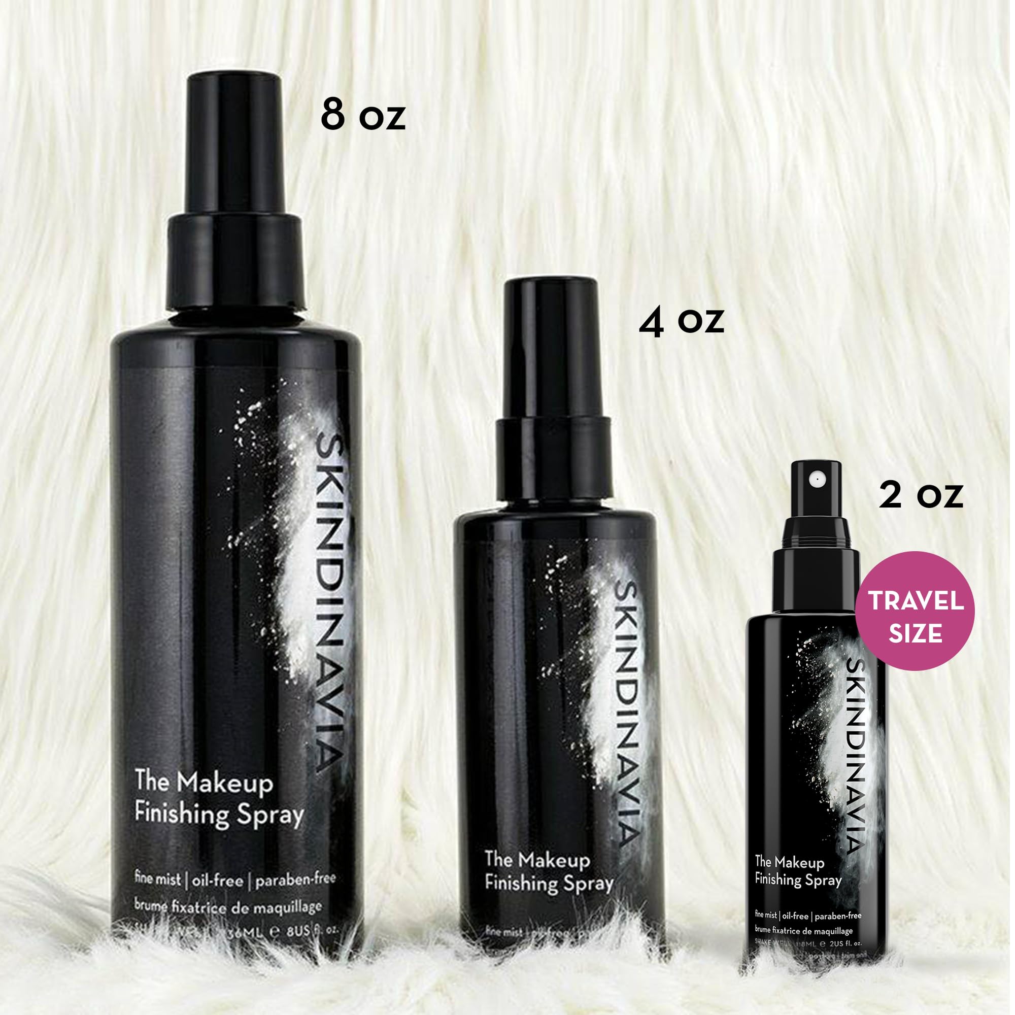 Skindinavia The Makeup Finishing Spray, Classic Makeup Setting Spray, All-Day Wear, Long-Lasting Up to 16+ Hours, Heat-Resistant & Waterproof, Cooling Fine Mist, 4.0 Oz