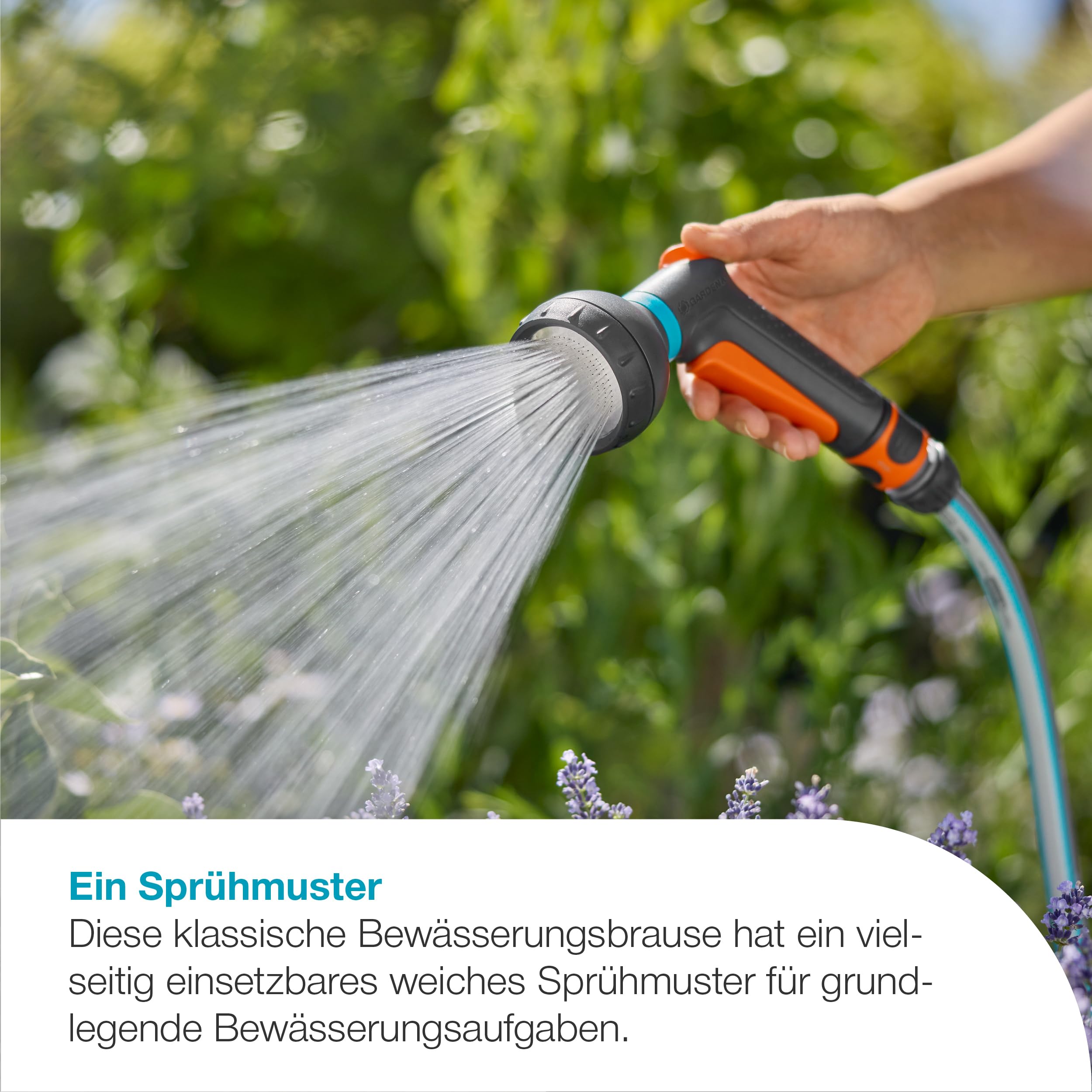 Gardena Classic Bewässerungsbrause Spritzen & Brausen: Classic Bewässerungsbrause, Weiches Sprühbild für die Pflanzenbewässerung, Made in Germany, Auf Langlebigkeit ausgelegt (18365-20) 2