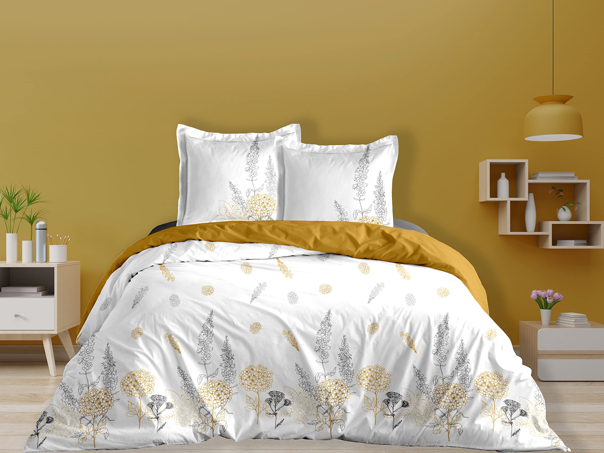 3-Piece Bedding Set 240 x 220 cm French Chic
