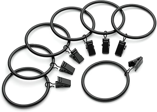 Amazon Com Perfect Order Iron Metal Curtain Clip Rings 2 Inch