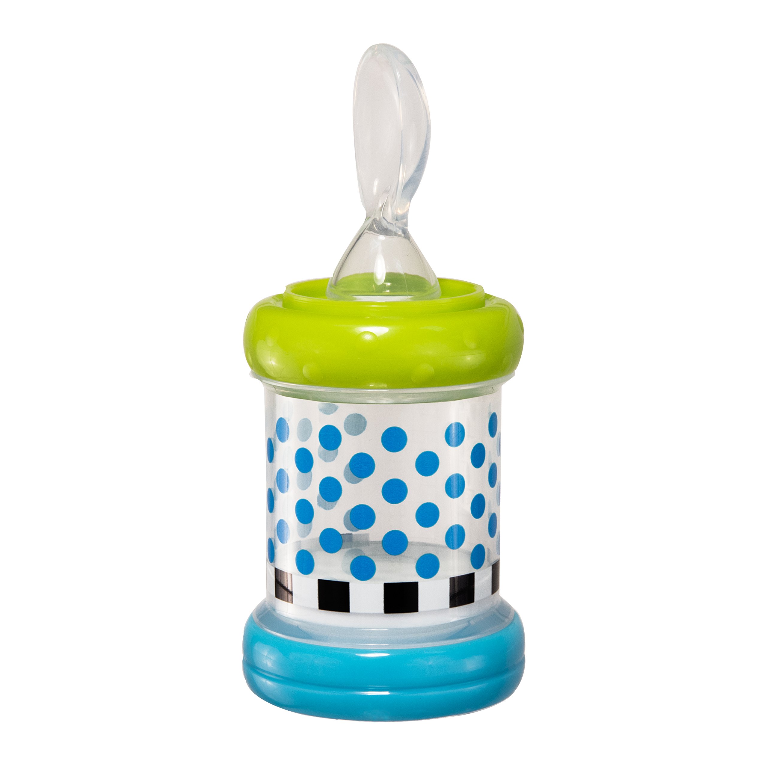 Sassy Baby Food Nurser Infant Cereal Feeder 4oz Bottles Nipple Spoon 2 