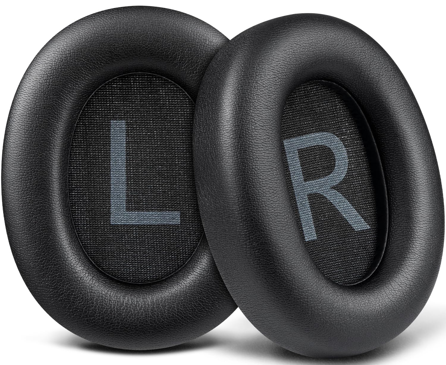 SOULWIT Earpads for TOZO HT2/HT3 Headphones, Ear Pads Cushions with Softer Protein Leather, Noise Isolation Foam - Black