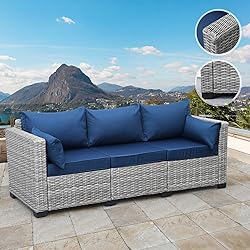 Rattaner Outdoor Furniture Outdoor Couch Grey