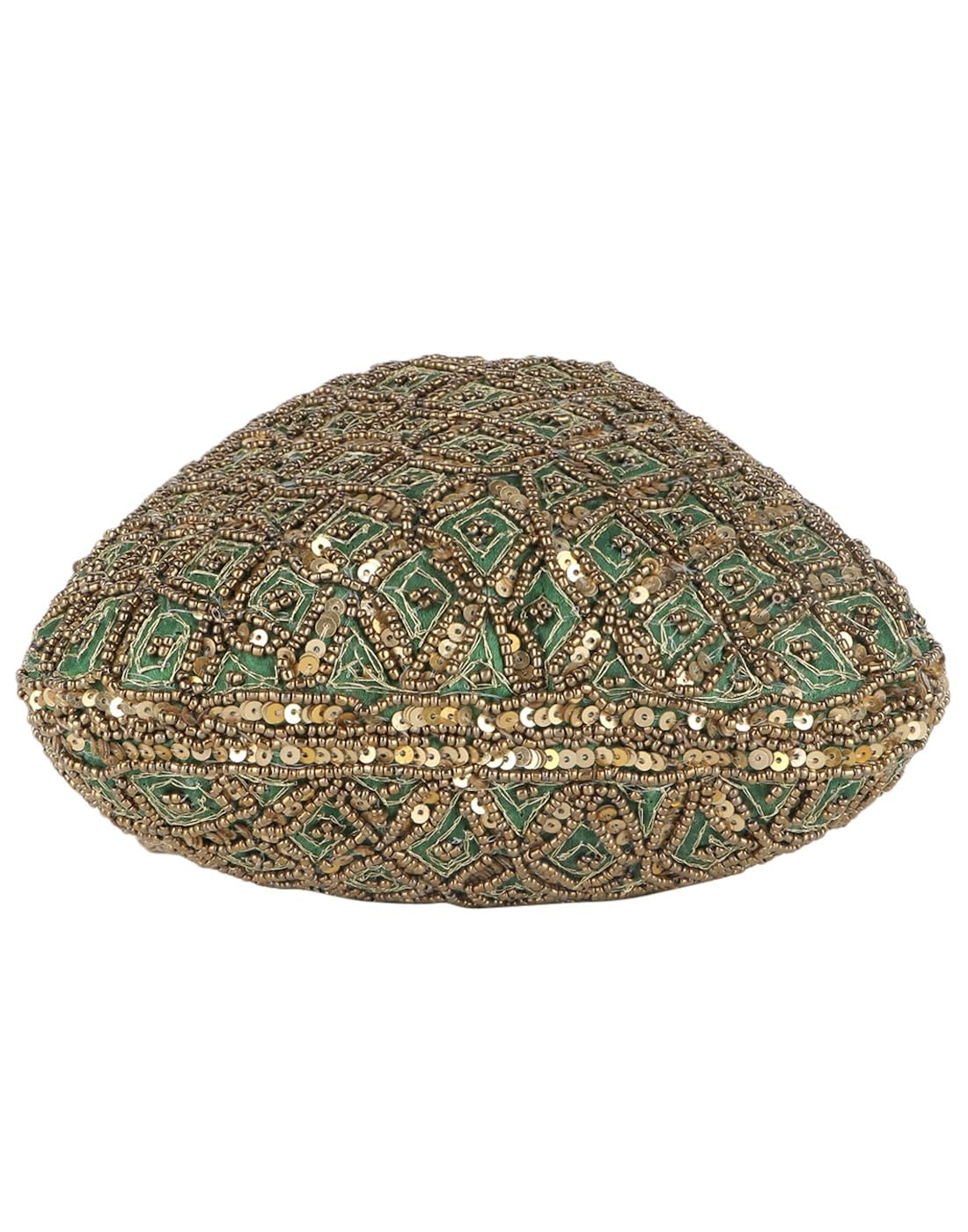 fashiondrobe women's broad potli (green)(fdbp001)