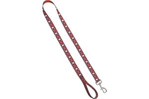 Moose Pet Wear Dog Leash – University of Illinois Fighting Illini Pet Leash, Made in the USA – 1 Inch Wide x 6 Feet Long, Argyle