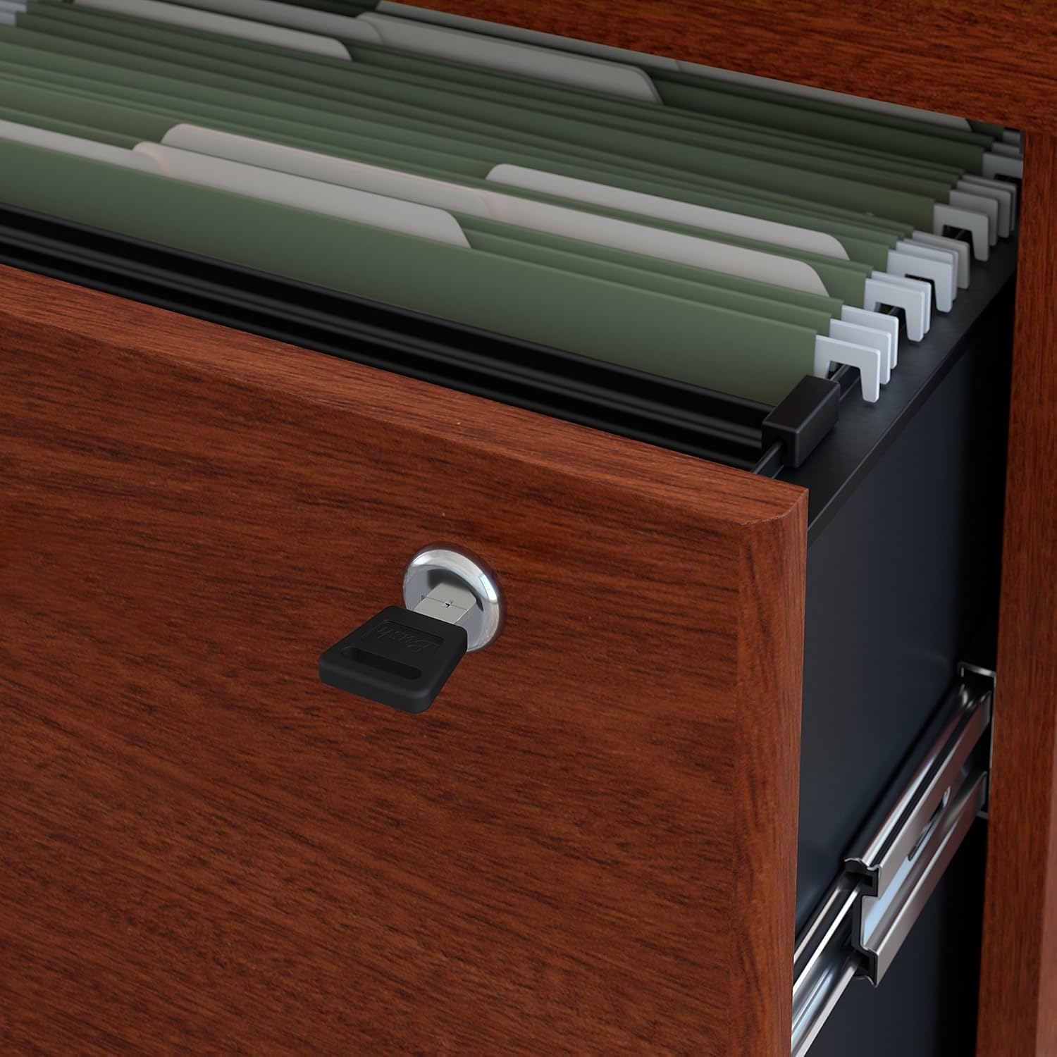 Bush Business Furniture Series C 36W 2 Drawer Lateral File in Mahogany: Furniture & Decor