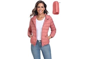Valennia Women's Short Down Coat Packable Puffer Jacket With Hooded Winter Ultra Light Outerwear