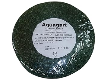 Vogelschutznetz Teichnetz Laubnetz 8m x 8m Obstbaumnetz Gemüsenetz
