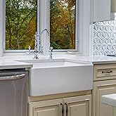Fireclay sink, 33" Apron Front Farmhouse Kitchen Sink. Solid (Not Hollow.)
