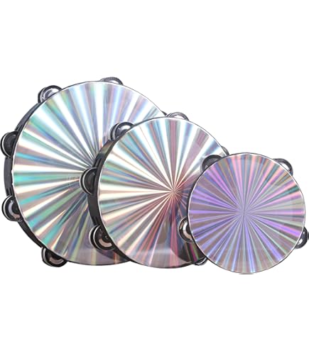 Amazon.com: LMI Transparent Tambourine with Head Purple 15CM
