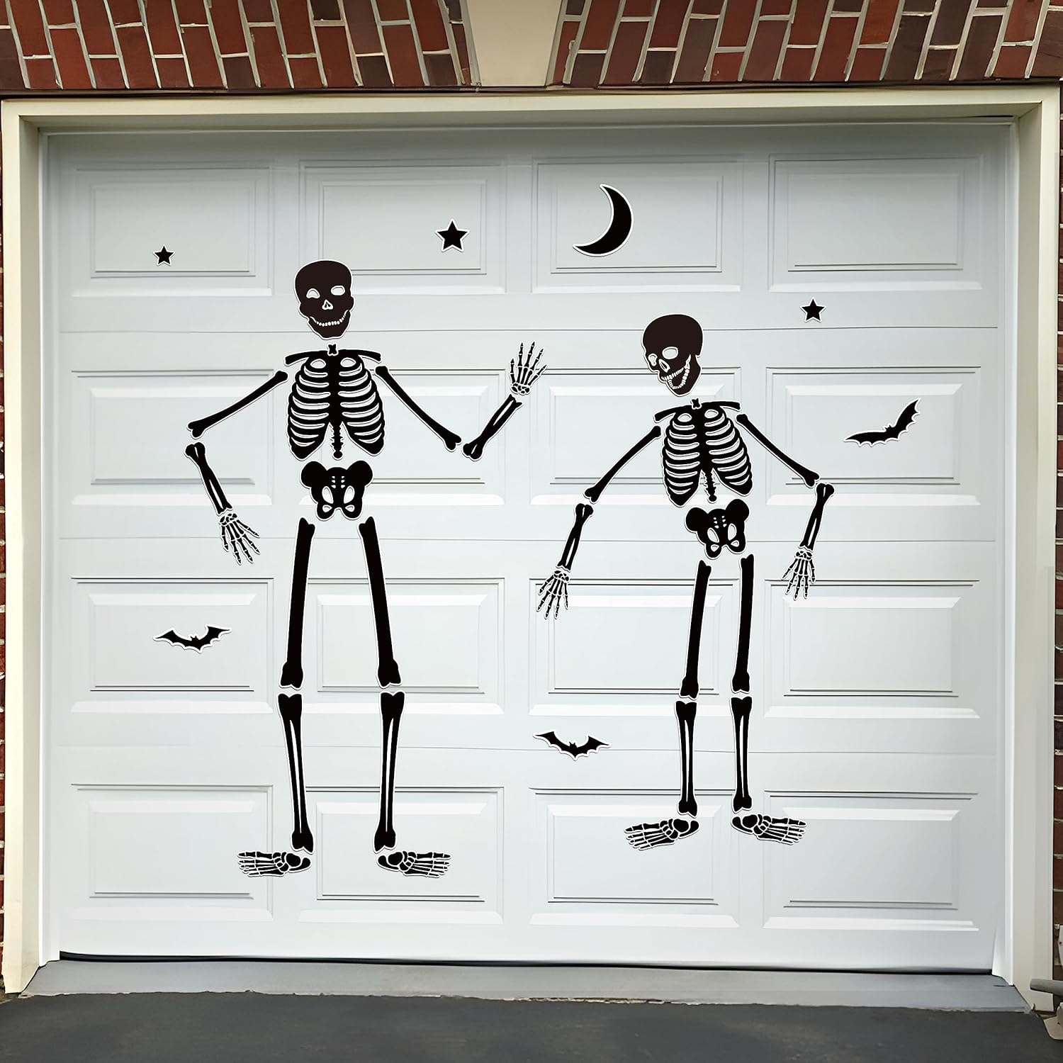 Garage Door Decorations - Halloween Garage Door Decorations Magnets: Magnetic Skeleton Refrigerator Cruise Decor Kit, 14Pcs