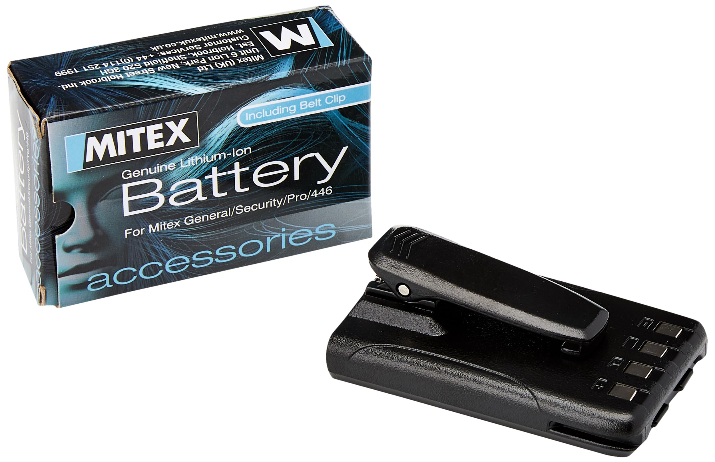 Mitex General/Security/Pro/446/446Pro 1300mAh Li-ion Battery Pack & Belt Clip