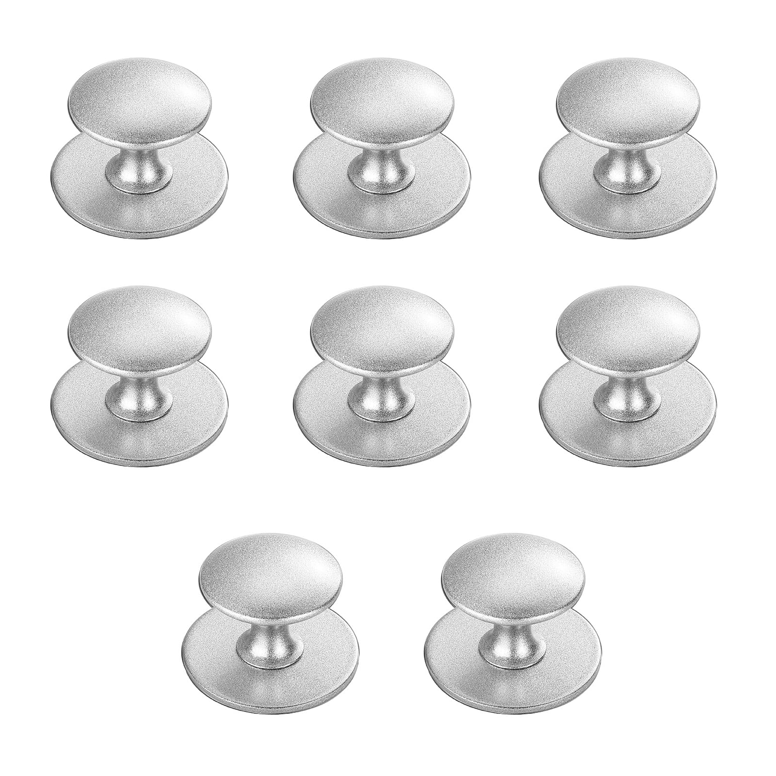 XMYCYuChen 8Pcs No Drill Round Door Handles Knobs Strong Kitchen Cabinet Drawer Knob Self-Stick Cupboard Handles for Mirror Cabinets Kitchen