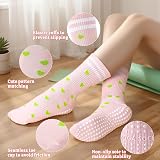 Zuimei 4 Pairs Pilates Yoga Grip Socks Women Non Slip Love Heart Cotton Size UK view 3