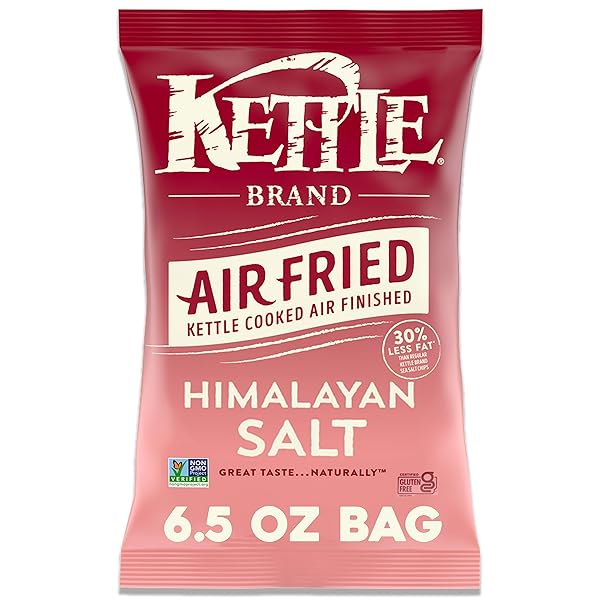 KETTLE BRAND POTATO CHIPS, AIR FRIED HIMALAYAN SALT...