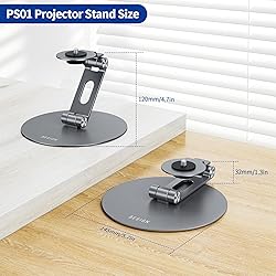BESIGN PS01 Projector Foldable Mount Stand, Angle