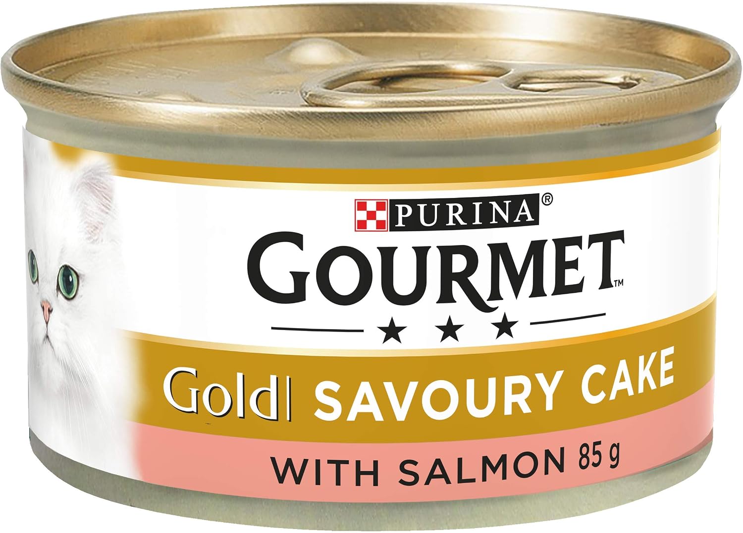 GOURMET Gold Savoury Cake Salmon Wet Cat Food 85g (Pack of 12), Savoury Cake With Salmon, 85 g (Pack of 12)