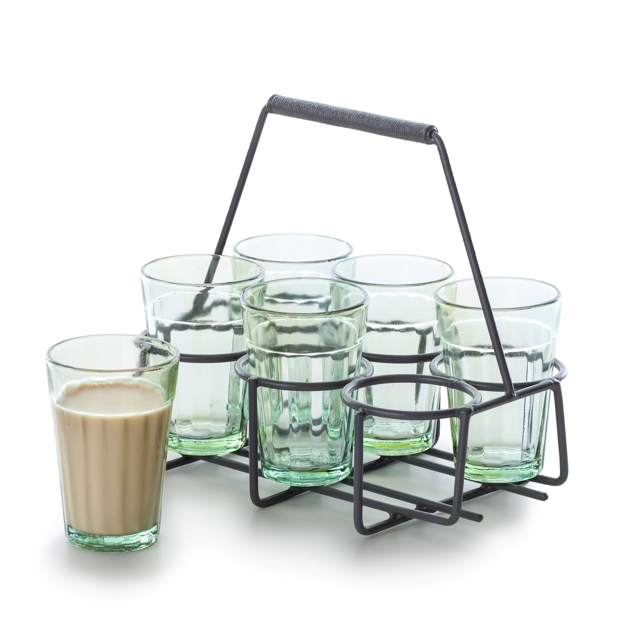 Chai Tea Carrier and 6 Glass Set Buy Online in UAE. Kitchen