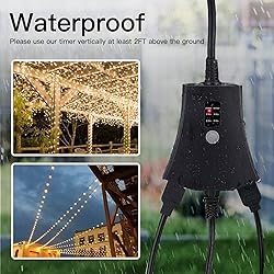 Outdoor Mechanical Light Timer Waterproof, Dusk to