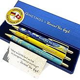 MESMOS Van Gogh Fancy Pen Set - Inspirational Gifts for Women, Office Motivational Writing Pens for Boss Lady, Congratulations Gifts, Unique Click Pens for Servers and Promotions