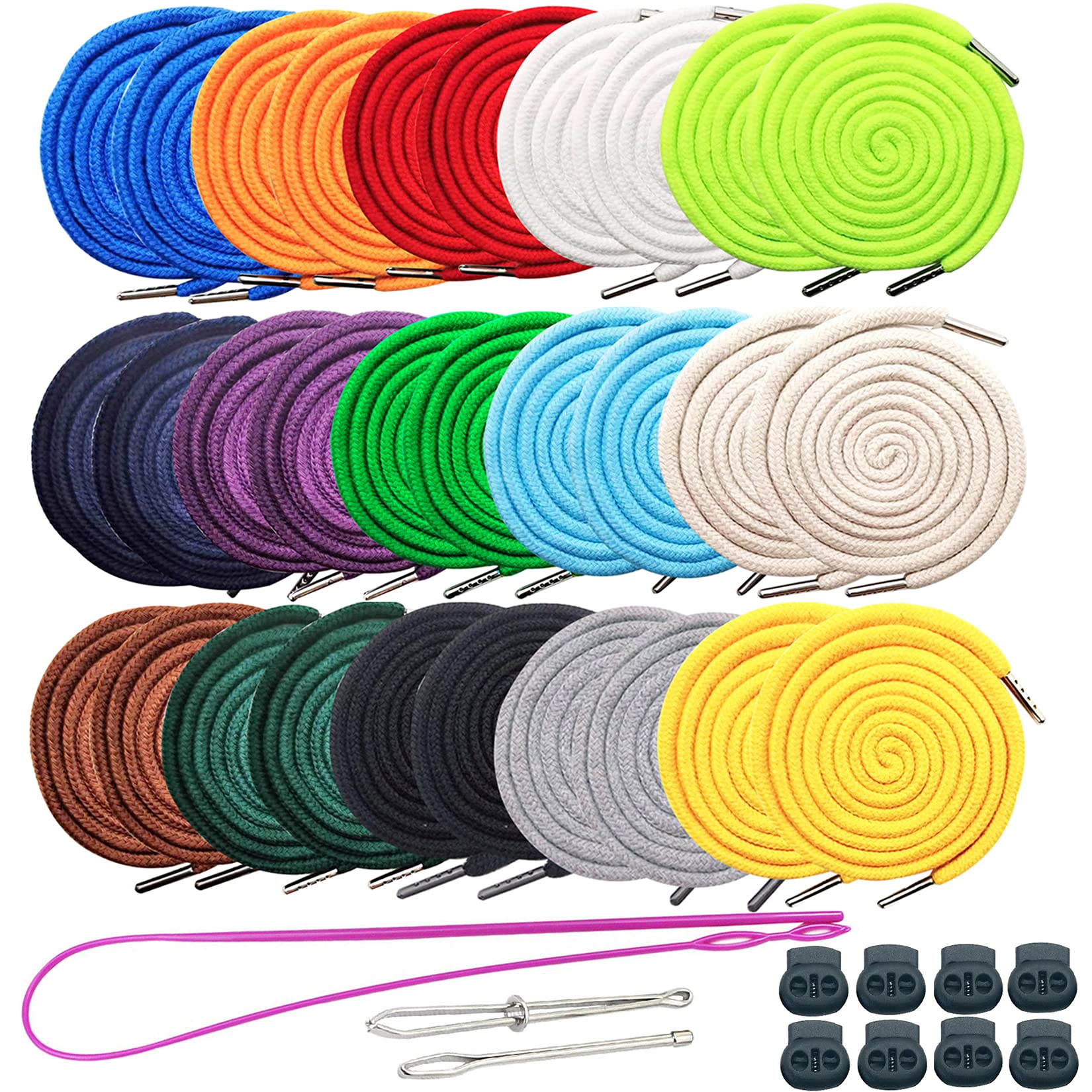 Luckkyme 30 Pack Replacement Drawstrings Drawcords