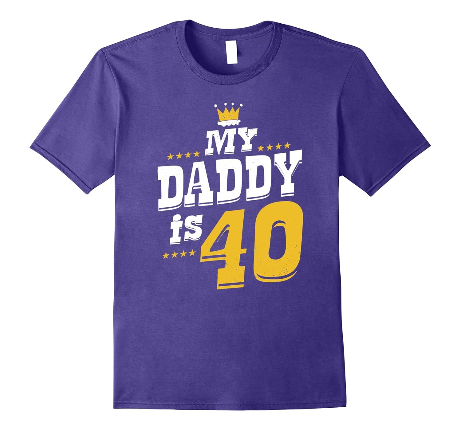 My Daddy Is Forty Funny Vintage Birthday T-Shirt For Boys-ANZ