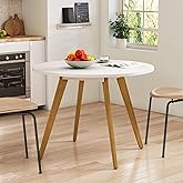 Comfy to go Dining Table, Kitchen Table with Soild Wooden Legs Mid Century Modern Table for Dinning Room, Living Room (31.5" W x 31.5" D x 30.03" H)
