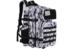 KXBUNQD Military Tactical Backpack - 45L Molle Assault Pack for 3-Day Survival, Gym, Hunting, and Daily Use - Versatile Military Backpack & Trekking Day Pack